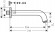 Излив для ванной Hansgrohe Vernis Shape 71460670