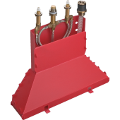 Скрытая часть смесителя hansgrohe Secubox на край ванны на 4 отверстия 13444180 Скрытая часть смесителя hansgrohe Secubox на край ванны на 4 отверстия 13444180