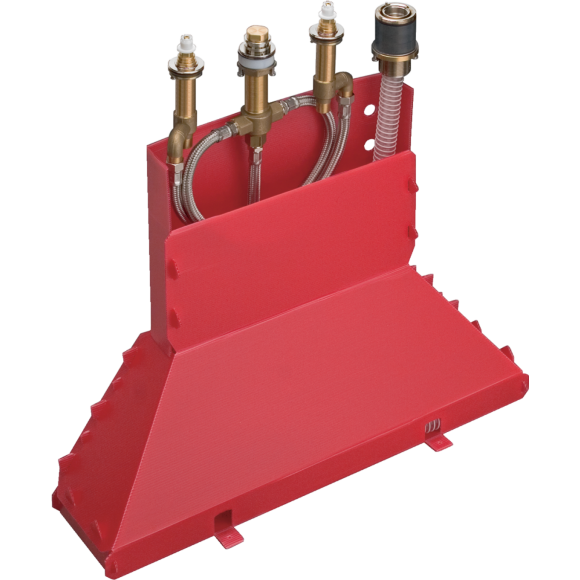 Скрытая часть смесителя hansgrohe Secubox на край ванны на 4 отверстия 13444180 Скрытая часть смесителя hansgrohe Secubox на край ванны на 4 отверстия 13444180