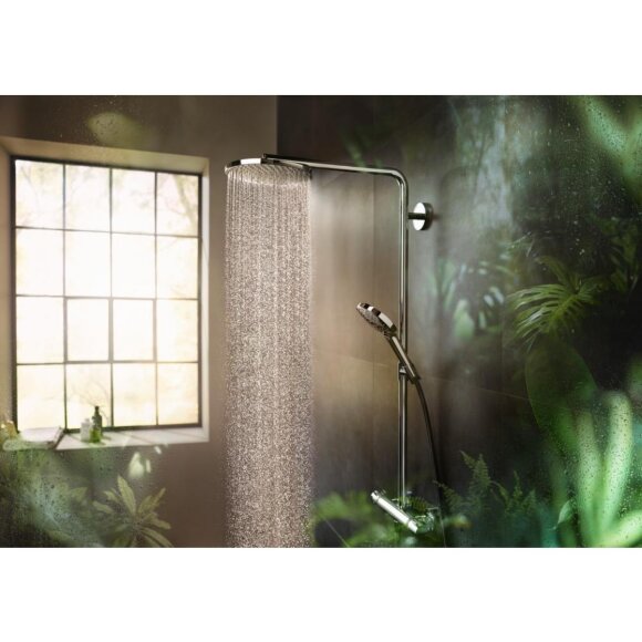 Душевая система hansgrohe Raindance Select S Showerpipe 240 1jet PowderRain с термостатом 27633000