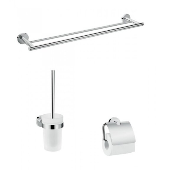 Набор аксессуаров hansgrohe Logis Set Universal 3-в-1 41727000 Набор аксессуаров hansgrohe Logis Set Universal 3-в-1 41727000