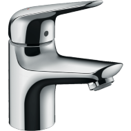 Смеситель hansgrohe Novus для раковины однорычажный со сливным гарнитуром, хром 71020000 Смеситель hansgrohe Novus для раковины однорычажный со сливным гарнитуром, хром 71020000