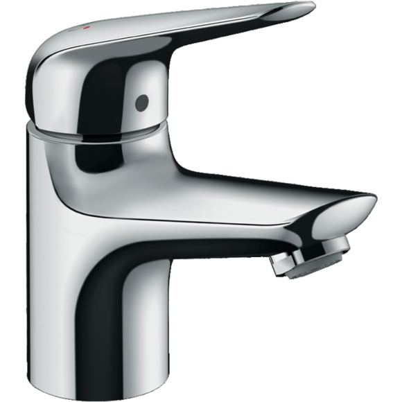Смеситель hansgrohe Novus для раковины однорычажный со сливным гарнитуром, хром 71020000 Смеситель hansgrohe Novus для раковины однорычажный со сливным гарнитуром, хром 71020000