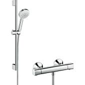Душевой набор Crometta 100 Vario/Ecostat Universal Combi 0,65 м, белый/хром 27030400 Душевой набор Crometta 100 Vario/Ecostat Universal Combi 0,65 м, белый/хром 27030400