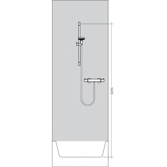 Душевой набор Crometta 100 Vario/Ecostat Universal Combi 0,65 м, белый/хром 27030400 Душевой набор Crometta 100 Vario/Ecostat Universal Combi 0,65 м, белый/хром 27030400