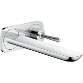 Смеситель hansgrohe PuraVida для раковины настенный с длинным изливом, хром 15085000 Смеситель hansgrohe PuraVida для раковины настенный с длинным изливом, хром 15085000