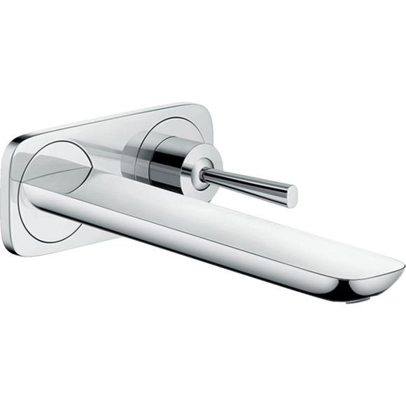 Смеситель hansgrohe PuraVida для раковины настенный с длинным изливом, хром 15085000 Смеситель hansgrohe PuraVida для раковины настенный с длинным изливом, хром 15085000