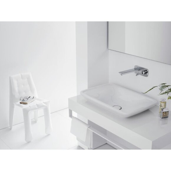 Смеситель hansgrohe PuraVida для раковины настенный с длинным изливом, хром 15085000 Смеситель hansgrohe PuraVida для раковины настенный с длинным изливом, хром 15085000