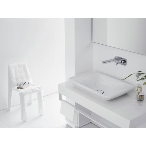 Смеситель hansgrohe PuraVida для раковины настенный с длинным изливом, хром 15085000 Смеситель hansgrohe PuraVida для раковины настенный с длинным изливом, хром 15085000
