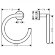 Полотенцедержатель в форме кольца Hansgrohe Logis Universal 41724000