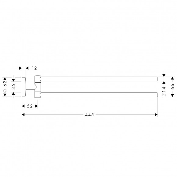Полотенцедержатель Hansgrohe Logis 40512000