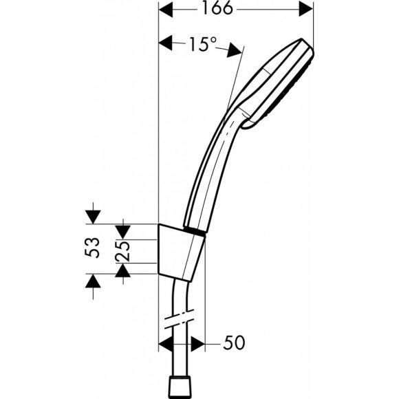 Душевой набор hansgrohe Croma Multi Porter S 27593000 Душевой набор hansgrohe Croma Multi Porter S 27593000