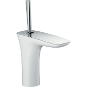 Смеситель hansgrohe PuraVida для раковины со сливным клапаном Push-Open, белый/хром 15070400 Смеситель hansgrohe PuraVida для раковины со сливным клапаном Push-Open, белый/хром 15070400