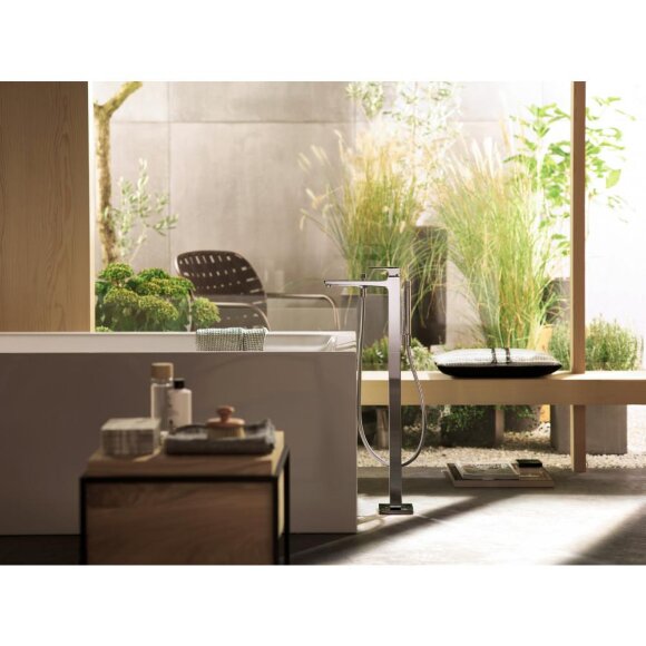 Смеситель hansgrohe Metropol для ванны однорычажный, напольный, с рычаговой рукояткой, хром 32532000 Смеситель hansgrohe Metropol для ванны однорычажный, напольный, с рычаговой рукояткой, хром 32532000