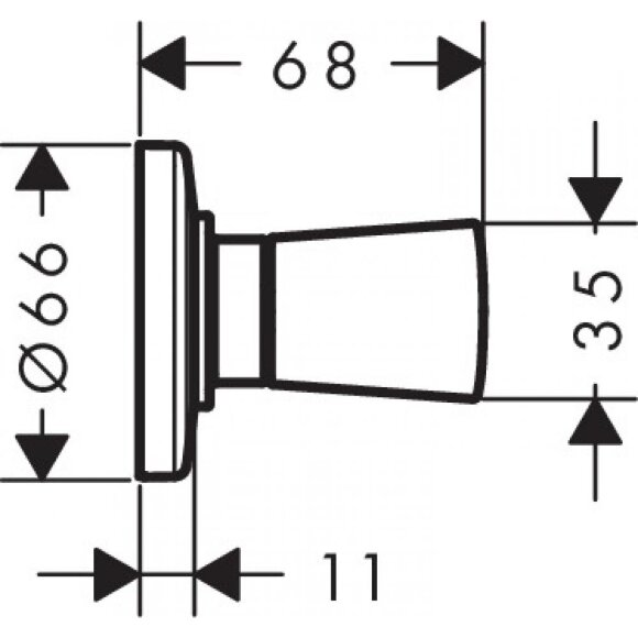 Запорный вентиль hansgrohe Logis 71970000, скрытого монтажа