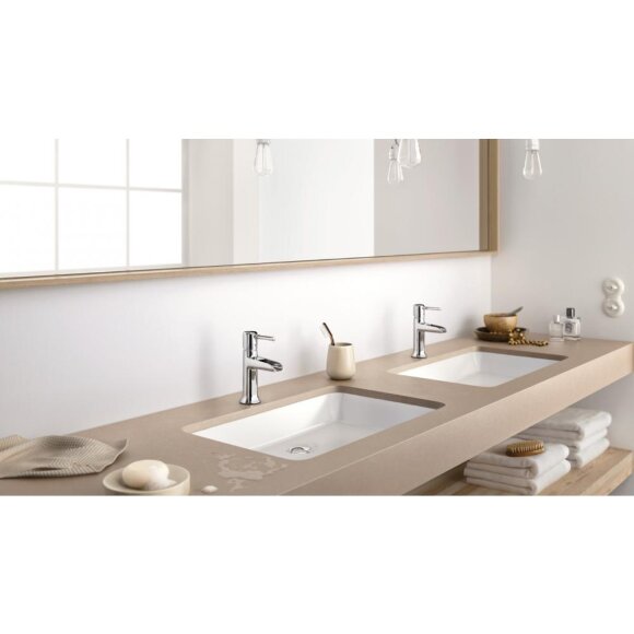 Смеситель hansgrohe Talis Classic для раковины Natural со сливным гарнитуром, хром 14127000