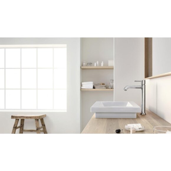 Смеситель hansgrohe Talis Classic для раковины в форме таза со сливным гарнитуром, хром 14116000 Смеситель hansgrohe Talis Classic для раковины в форме таза со сливным гарнитуром, хром 14116000