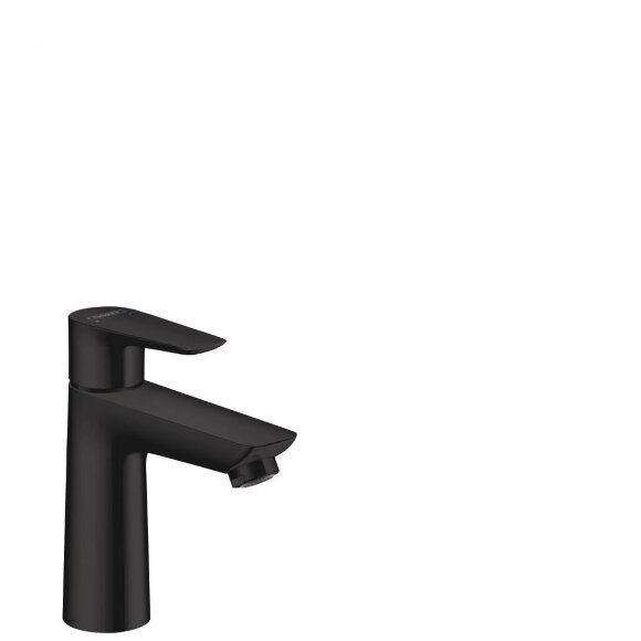 Смеситель hansgrohe Talis E для раковины 110, однорычажный, со сливным гарнитуром, матовый черный 71710670 Смеситель hansgrohe Talis E для раковины 110, однорычажный, со сливным гарнитуром, матовый черный 71710670