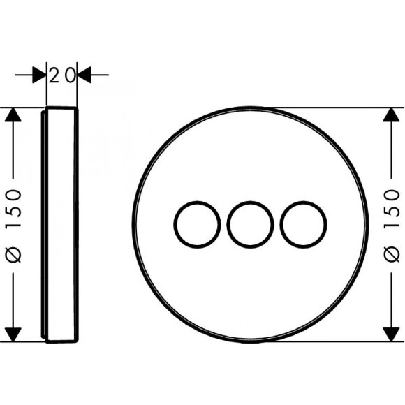 Переключатель потоков hansgrohe ShowerSelect для душа 15745000