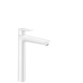 Смеситель hansgrohe Talis E для раковины 240, однорычажный, со сливным гарнитуром, матовый белый 71716700 Смеситель hansgrohe Talis E для раковины 240, однорычажный, со сливным гарнитуром, матовый белый 71716700