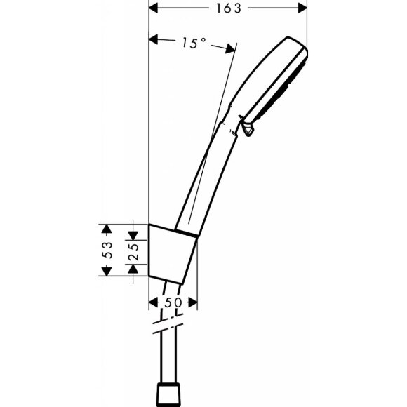 Душевой набор hansgrohe Crometta 100 Vario Porter 160, белый/хром 26667400 Душевой набор hansgrohe Crometta 100 Vario Porter 160, белый/хром 26667400