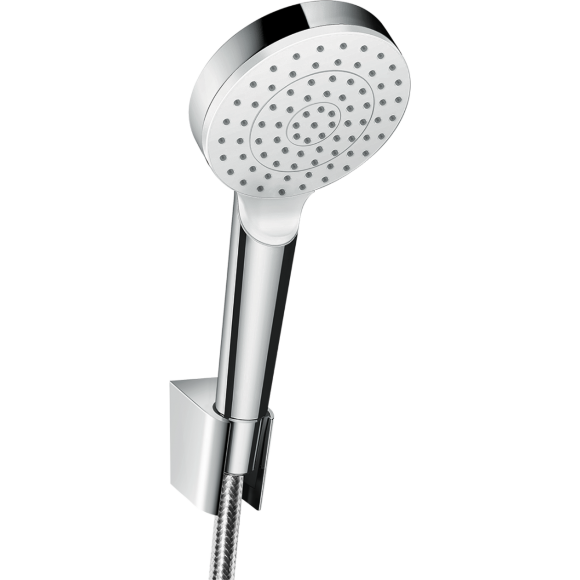 Душевой набор hansgrohe Crometta 1jet 125 см, белый/хром 26690400 Душевой набор hansgrohe Crometta 1jet 125 см, белый/хром 26690400
