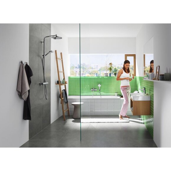Душевой набор hansgrohe Crometta 1jet 125 см, белый/хром 26690400 Душевой набор hansgrohe Crometta 1jet 125 см, белый/хром 26690400