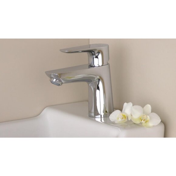 Смеситель hansgrohe Talis E для раковины со сливным гарнитуром, хром 71700000
