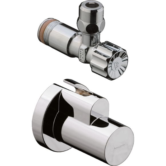 Вентиль угловой hansgrohe, хром 13954000