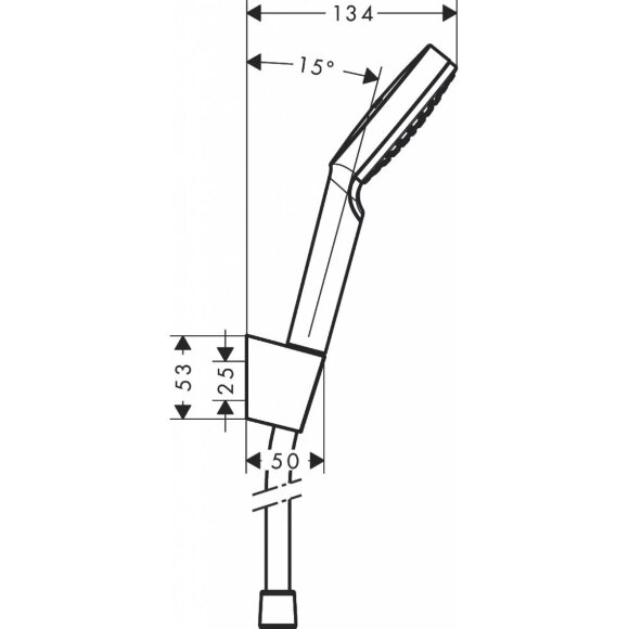 Душевой набор hansgrohe Crometta 1jet EcoSmart 160 см, белый/хром 26569400 Душевой набор hansgrohe Crometta 1jet EcoSmart 160 см, белый/хром 26569400