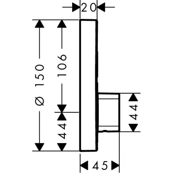 Смеситель hansgrohe ShowerSelect S для душа и ванны 15748000 Смеситель hansgrohe ShowerSelect S для душа и ванны 15748000
