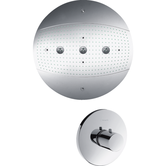 Верхний душ hansgrohe Raindance Rainmaker Air 3jet 600 без подсветки, хром 28403000