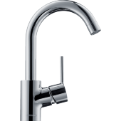Смеситель hansgrohe Talis S для раковины с поворотным изливом и сливным гарнитуром, хром 32070000 Смеситель hansgrohe Talis S для раковины с поворотным изливом и сливным гарнитуром, хром 32070000