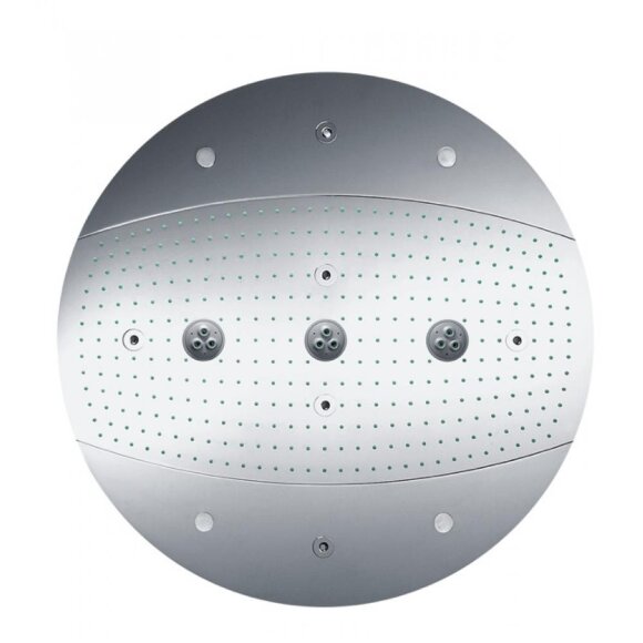 Верхний душ hansgrohe Raindance Rainmaker Air 3jet 600 с подсветкой, хром 26117000
