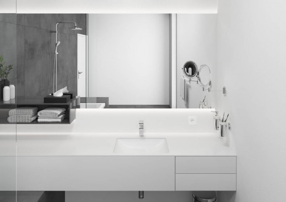 Смеситель для раковины Hansgrohe Vernis Shape 100, со сливным гарнитуром, хром 71561000 Смеситель для раковины Hansgrohe Vernis Shape 100, со сливным гарнитуром, хром 71561000