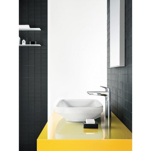 Смеситель hansgrohe Logis для раковины с высоким изливом без сливного набора, хром 71091000 Смеситель hansgrohe Logis для раковины с высоким изливом без сливного набора, хром 71091000
