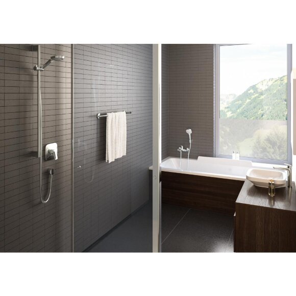 Смеситель hansgrohe Logis для раковины с высоким изливом без сливного набора, хром 71091000 Смеситель hansgrohe Logis для раковины с высоким изливом без сливного набора, хром 71091000