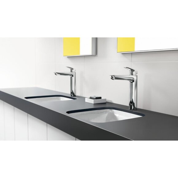 Смеситель hansgrohe Logis для раковины с высоким изливом без сливного набора, хром 71091000 Смеситель hansgrohe Logis для раковины с высоким изливом без сливного набора, хром 71091000
