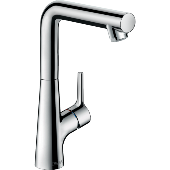 Смеситель hansgrohe Talis S для раковины с поворотным изливом и сливным гарнитуром, хром 72105000 Смеситель hansgrohe Talis S для раковины с поворотным изливом и сливным гарнитуром, хром 72105000