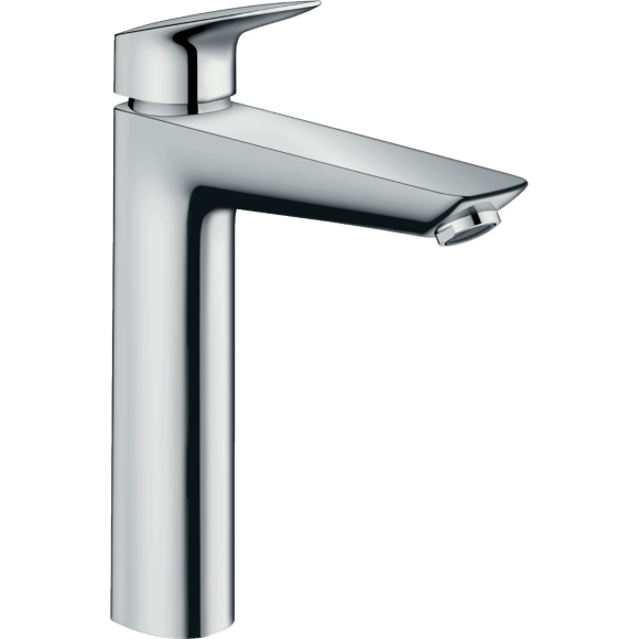 Смеситель hansgrohe Logis для раковины с высоким изливом и сливным гарнитуром, хром 71090000 Смеситель hansgrohe Logis для раковины с высоким изливом и сливным гарнитуром, хром 71090000