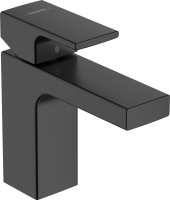 Смеситель для раковины Hansgrohe Vernis Shape 100, без сливного гарнитура, чёрный матовый 71569670 Смеситель для раковины Hansgrohe Vernis Shape 100, без сливного гарнитура, чёрный матовый 71569670