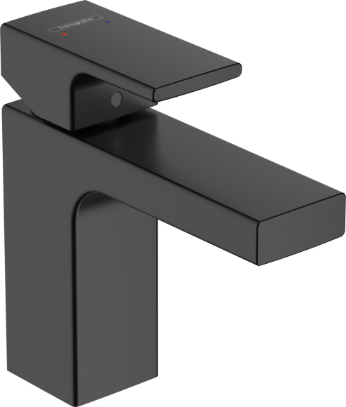 Смеситель для раковины Hansgrohe Vernis Shape 100, без сливного гарнитура, чёрный матовый 71569670 Смеситель для раковины Hansgrohe Vernis Shape 100, без сливного гарнитура, чёрный матовый 71569670