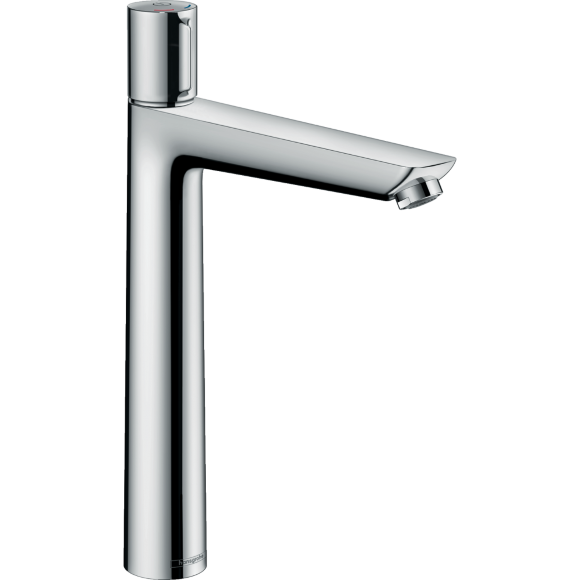 Смеситель hansgrohe Talis Select E для раковины с высоким изливом и сливным гарнитуром, хром 71752000 Смеситель hansgrohe Talis Select E для раковины с высоким изливом и сливным гарнитуром, хром 71752000