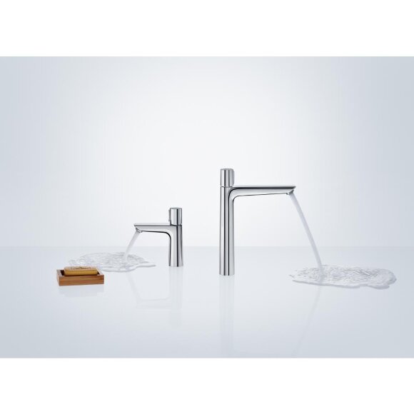 Смеситель hansgrohe Talis Select E для раковины с высоким изливом и сливным гарнитуром, хром 71752000 Смеситель hansgrohe Talis Select E для раковины с высоким изливом и сливным гарнитуром, хром 71752000