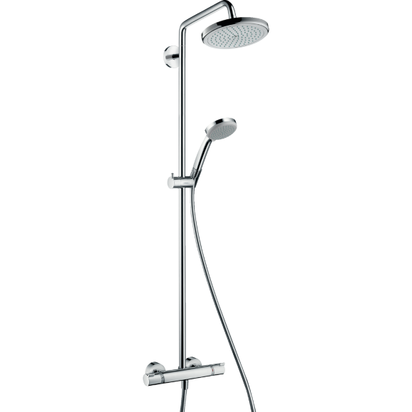 Душевая система hansgrohe Croma 220 Showerpipe с термостатом 27185000 Душевая система hansgrohe Croma 220 Showerpipe с термостатом 27185000