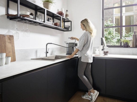 Смеситель для кухни Hansgrohe Talis M54, с вытяжным изливом, хром 72809000