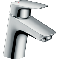 Смеситель hansgrohe Logis для раковины со сливным клапаном Push-Open, хром 71077000 Смеситель hansgrohe Logis для раковины со сливным клапаном Push-Open, хром 71077000