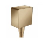 Шланговое подсоединение hansgrohe FixFit Square с клапаном обратного тока 26455140 Шланговое подсоединение hansgrohe FixFit Square с клапаном обратного тока 26455140