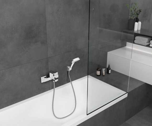 Смеситель для ванны Hansgrohe Vernis Shape, без душевого гарнитура, хром 71450000