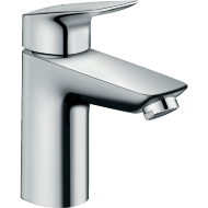 Смеситель hansgrohe Logis для раковины со средним изливом и сливным клапаном Push-Open, хром 71107000 Смеситель hansgrohe Logis для раковины со средним изливом и сливным клапаном Push-Open, хром 71107000